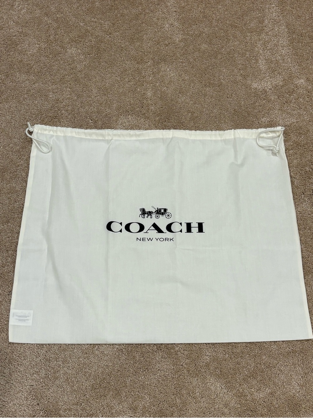 COACH New York White Dust Bag